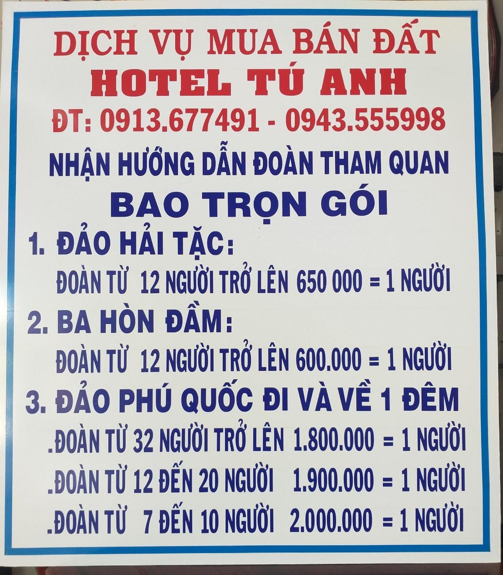 Khach San Tu Anh Hotel Hà Tiên Eksteriør billede